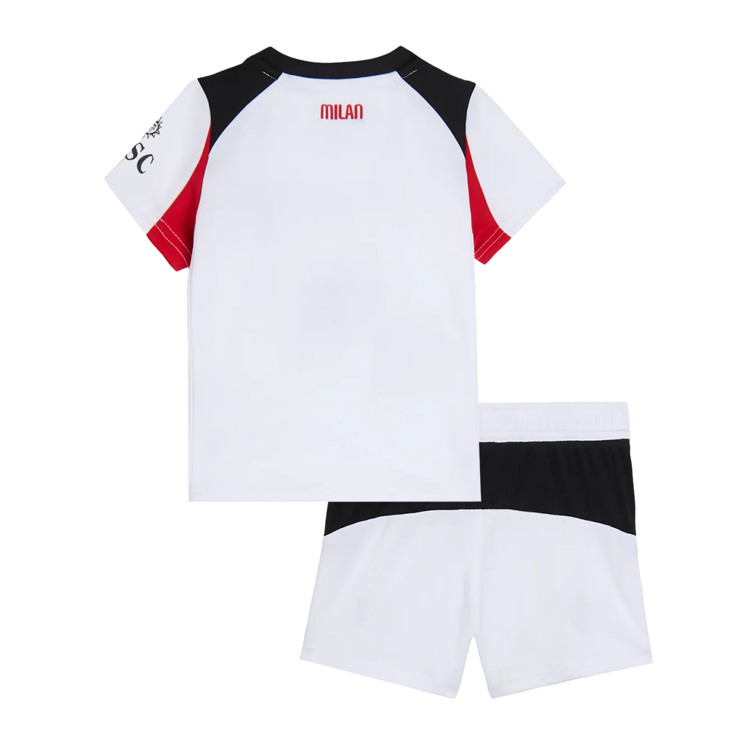 AC Milan Tröja 2025/26 Borta Vit Barn-13