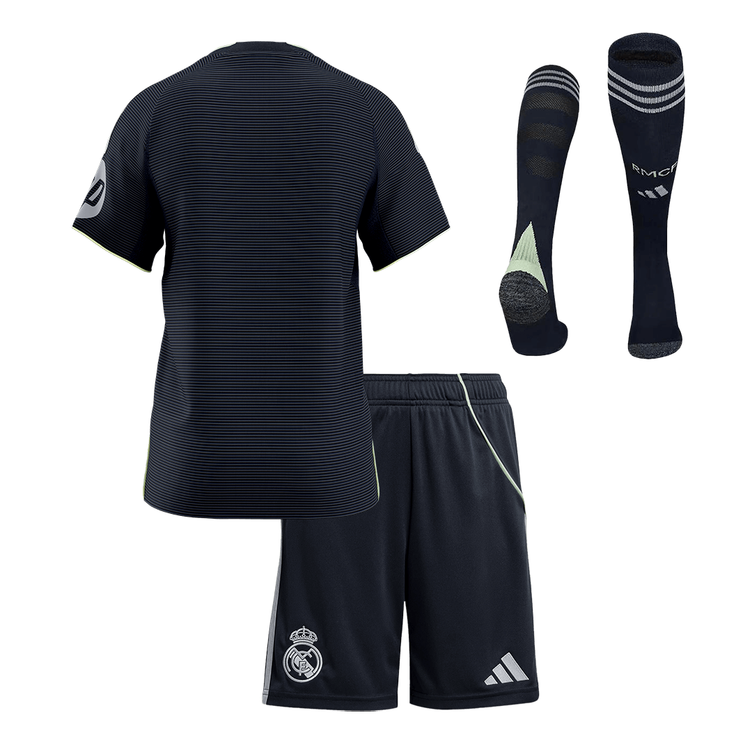 Real Madrid Tröja 2025/26 Bortaställ Mörkblå Barn