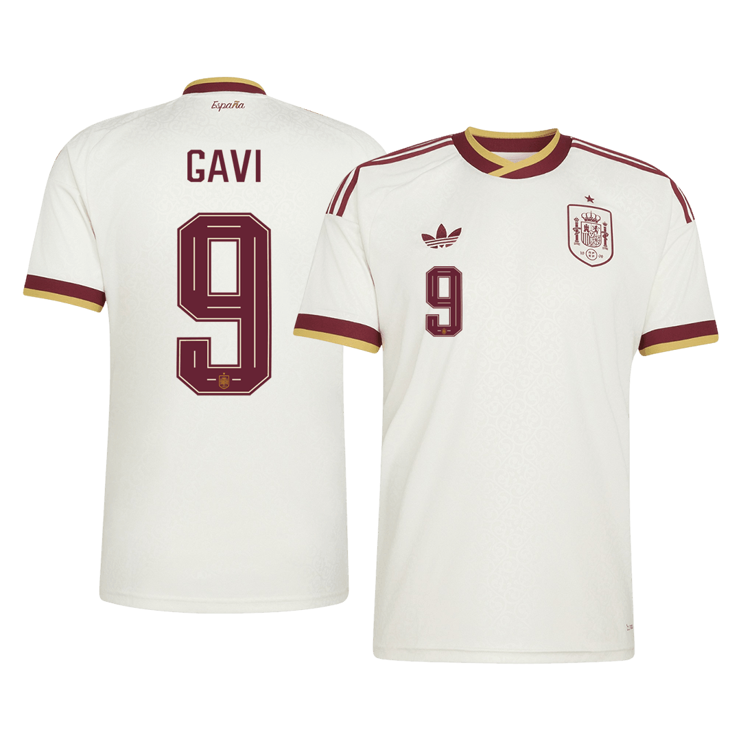 Spanien Tröja GAVI #9 2026 Borta Vit