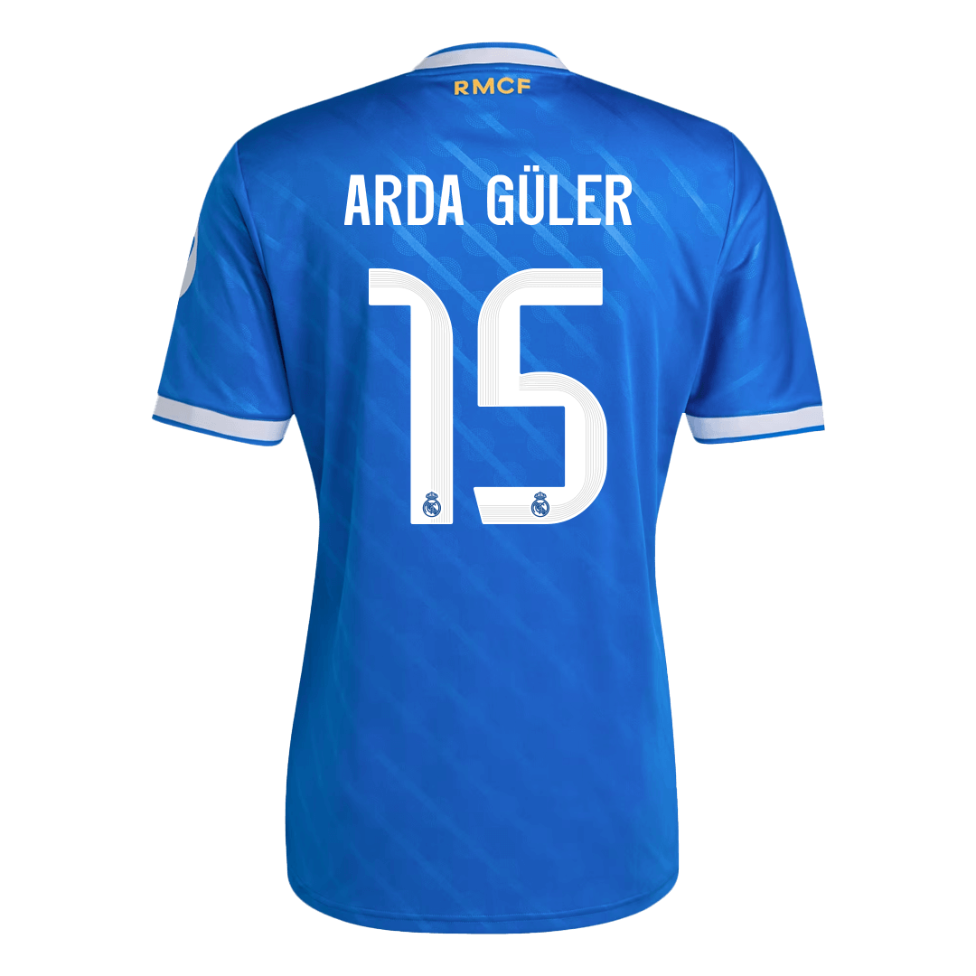 Real Madrid Tröja ARDA GÜLER #15 2025/26 Tredje Blå-10