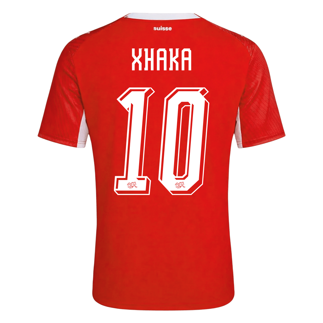 Schweiz Tröja XHAKA #10 2026 Hemma Röd-10