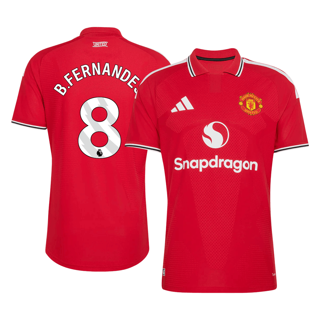 Manchester United Tröja B. FERNANDES #8 2026/27 Hemma Autentisk Röd
