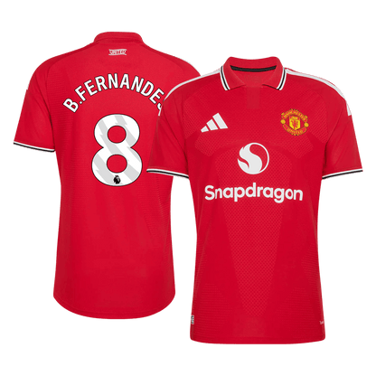 Manchester United Tröja B. FERNANDES #8 2026/27 Hemma Autentisk Röd