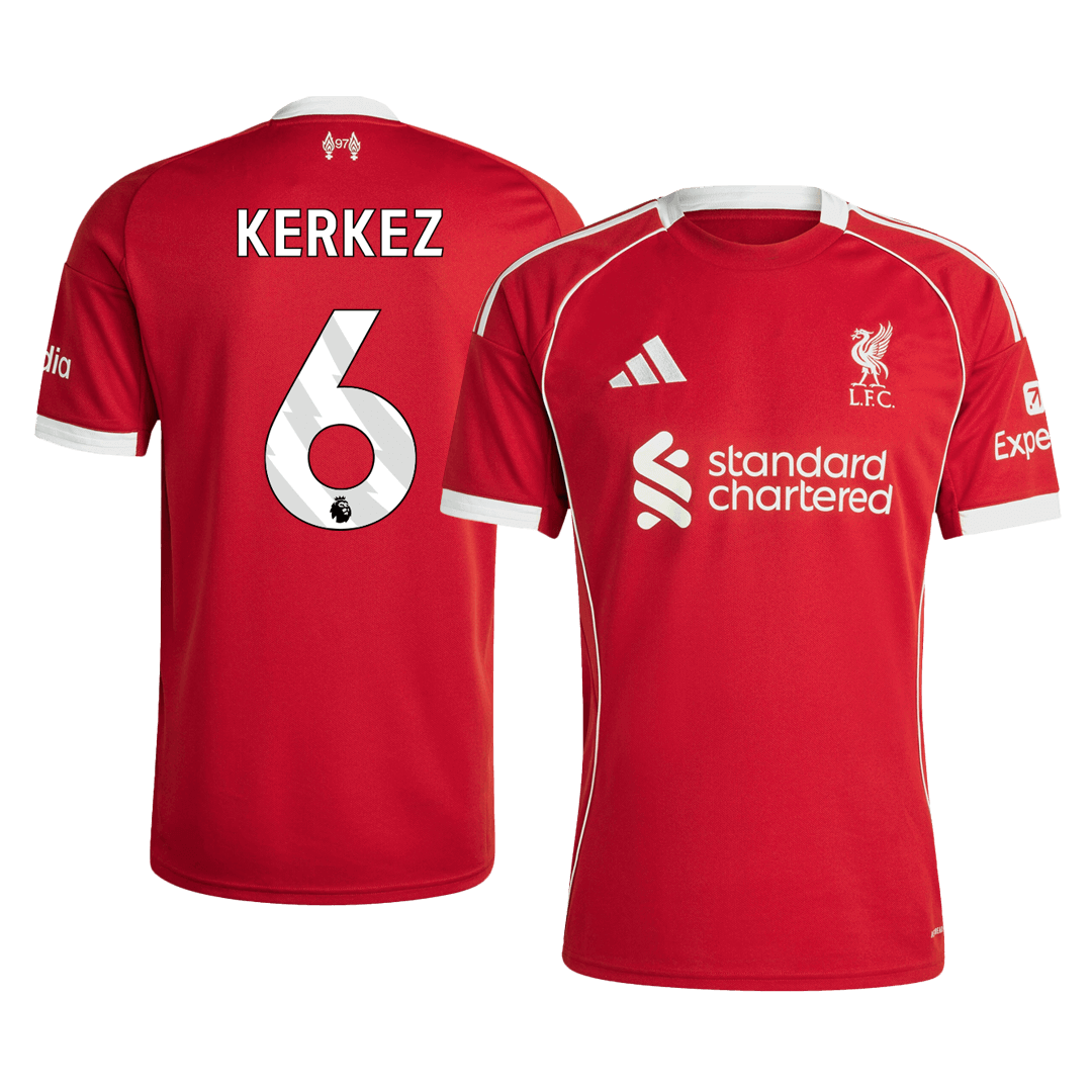 Liverpool Tröja KERKEZ #6 2025/26 Hemma Röd