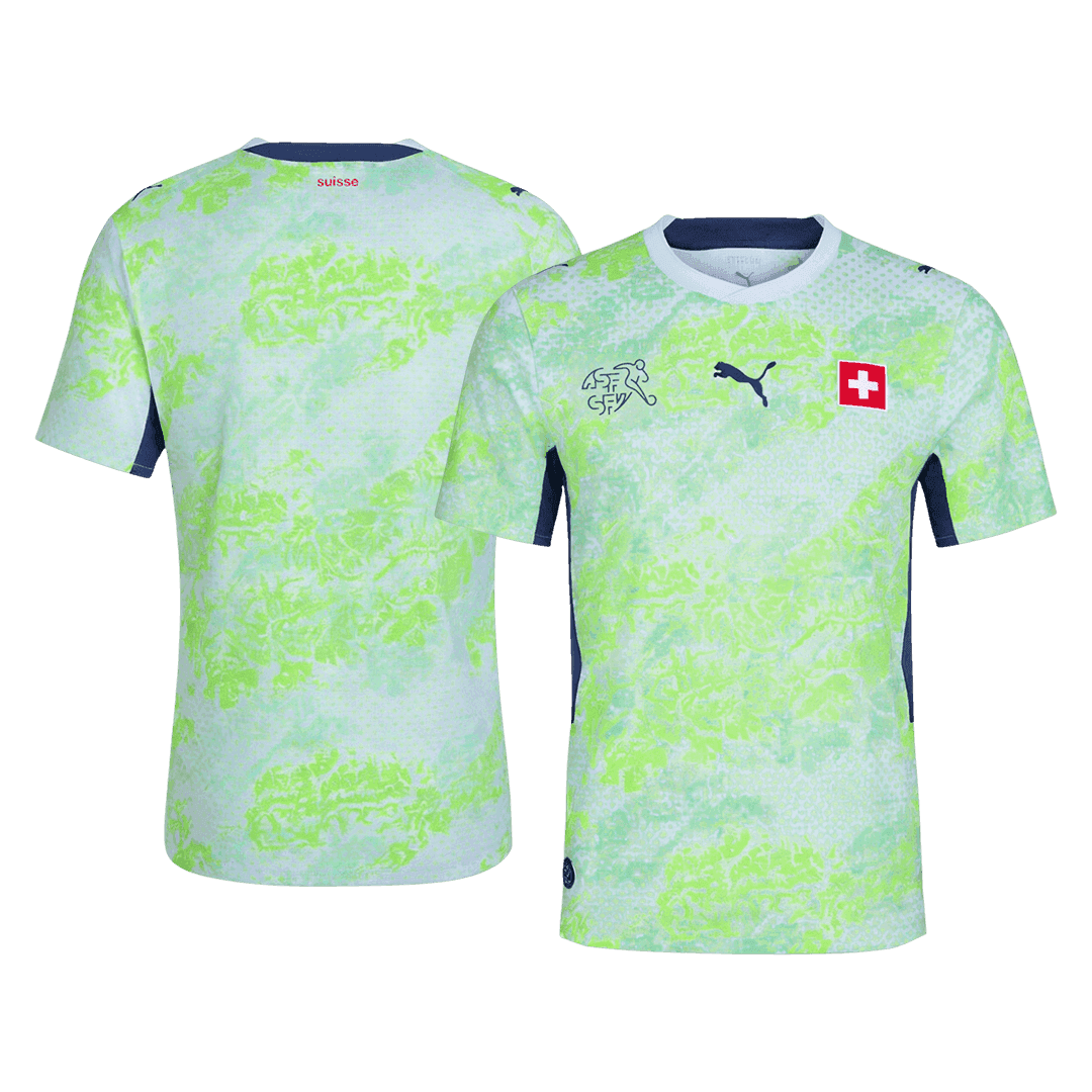Schweiz Tröja 2026 Borta Autentisk Grön