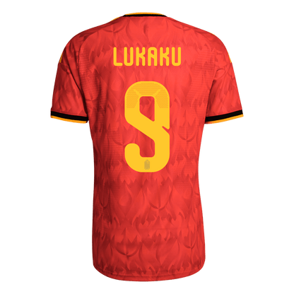 Belgien Tröja LUKAKU #9 2026 Hemma Autentisk Röd-9
