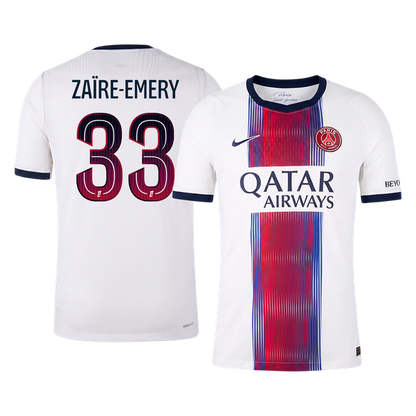 PSG Tröja ZAÏRE-EMERY #33 2026/27 Borta Autentisk Vit