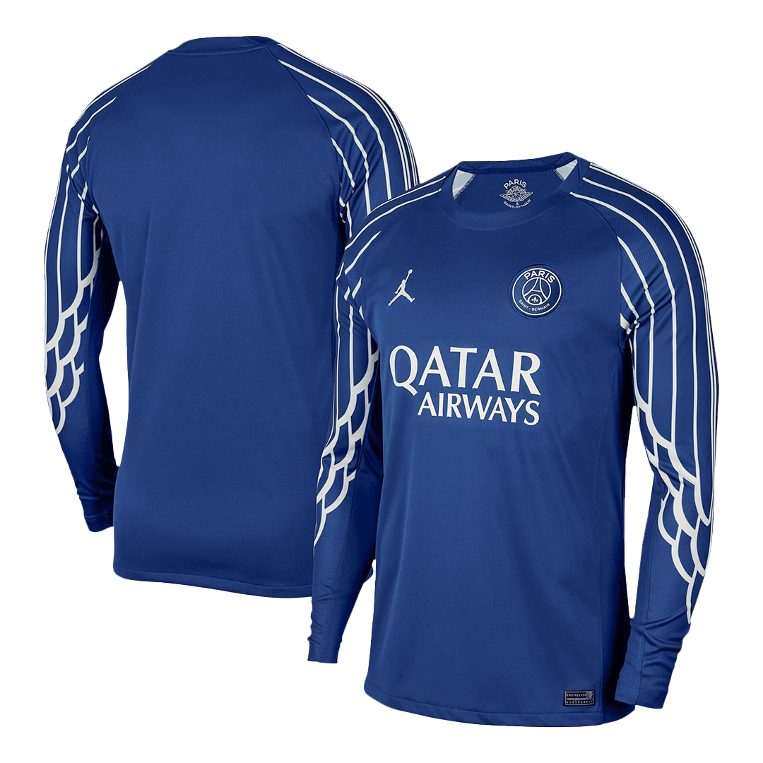 PSG Tröja 2024/25 Fourth Away Långärmad Mörkblå-10