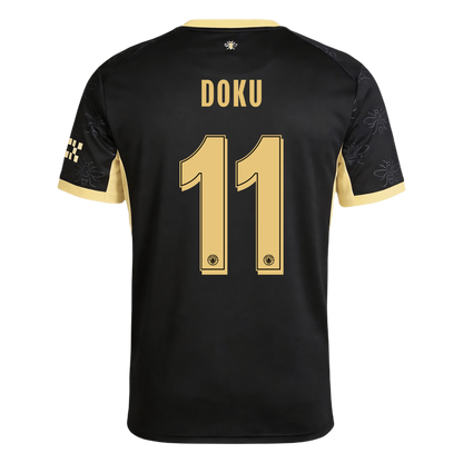 Manchester City Tröja DOKU #11 2026/27 Borta Svart - UCL-3