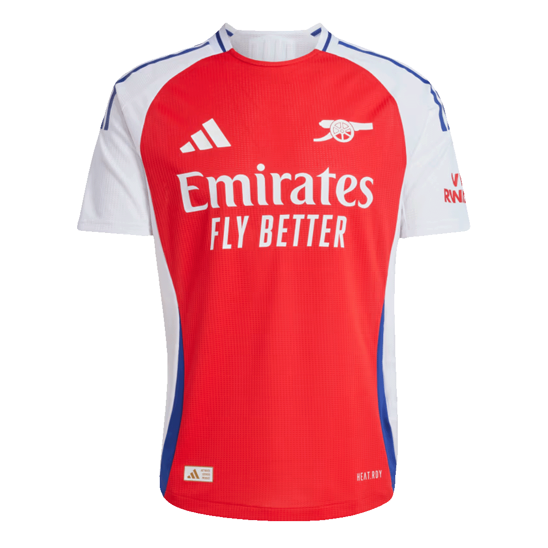Arsenal Tröja RICE #41 2024/25 Hemma Röd - UCL-13