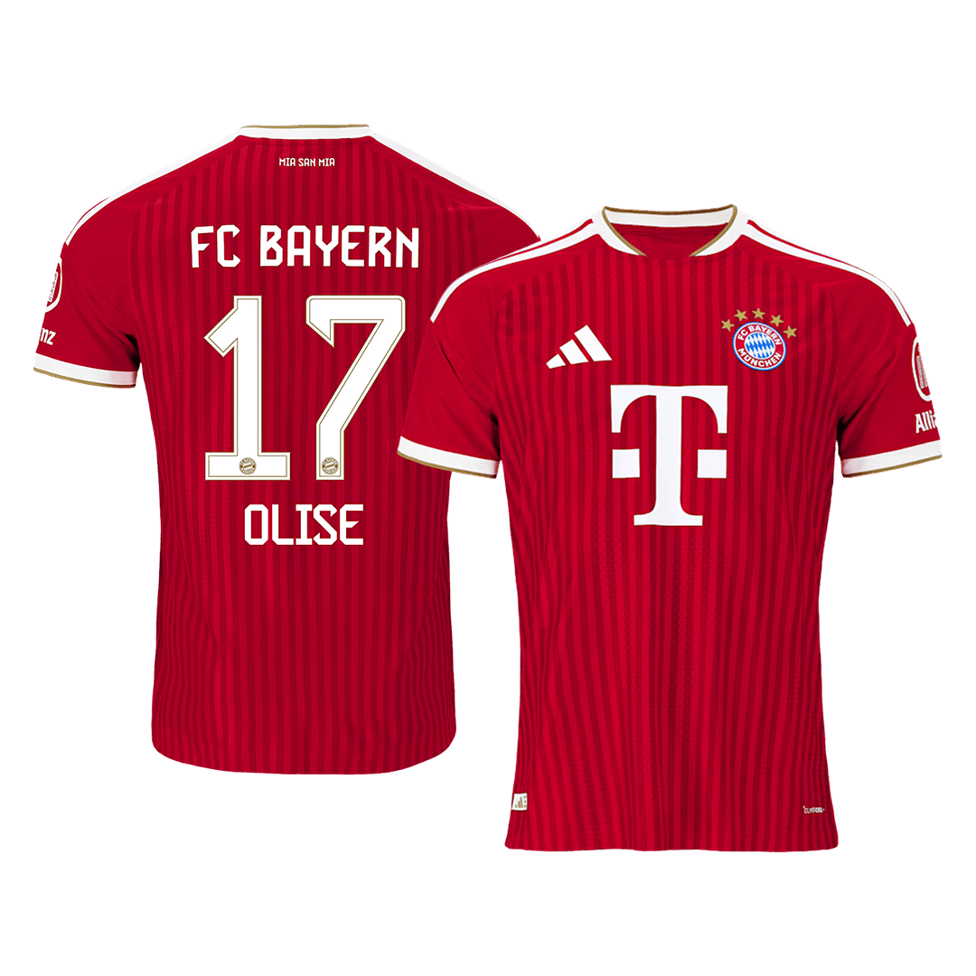 Bayern Munich Tröja OLISE #17 2026/27 Hemma Autentisk Röd