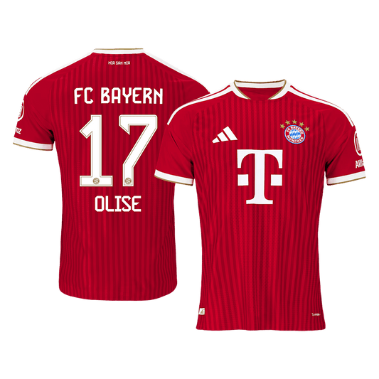Bayern Munich Tröja OLISE #17 2026/27 Hemma Autentisk Röd