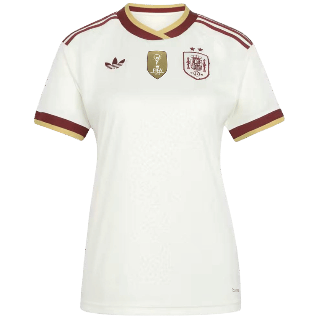 Spanien Tröja 2026 Borta Vit Dam