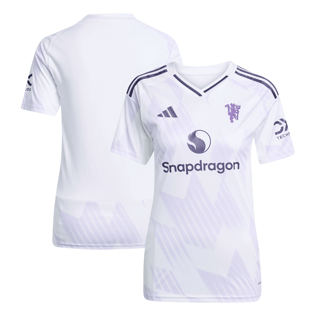 Manchester United Tröja 2025/26 Borta Vit Dam