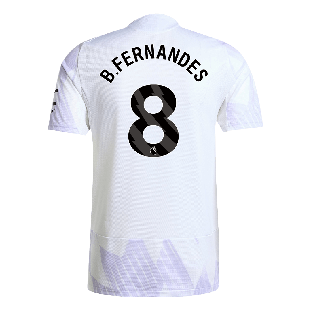 Manchester United Tröja B.FERNANDES #8 2025/26 Borta Vit