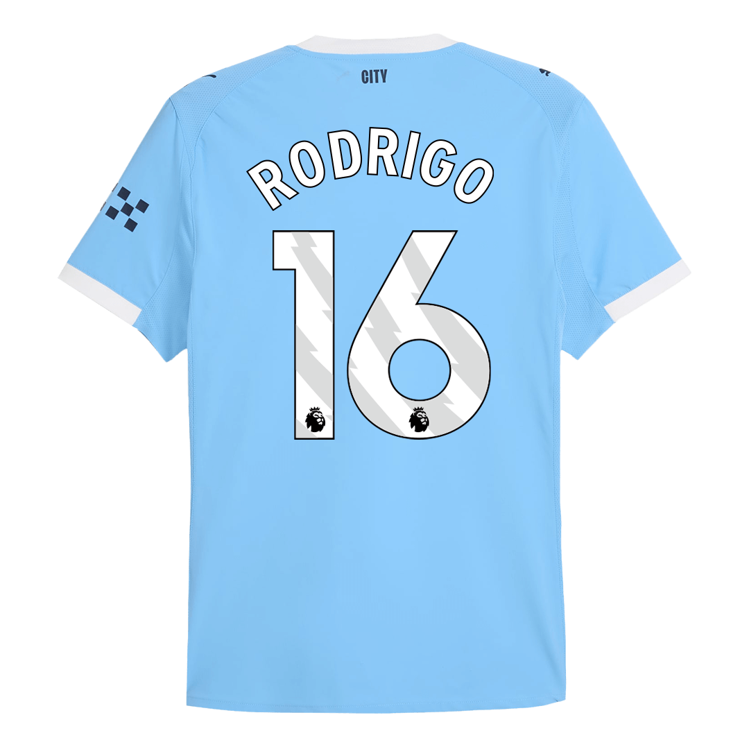 Manchester City Tröja RODRIGO #16 2025/26 Hemma Blå