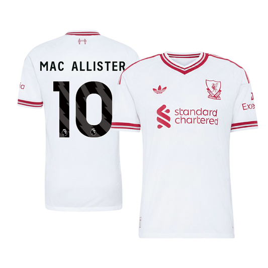 Liverpool Tröja MAC ALLISTER #10 2026/27 Borta Autentisk Vit
