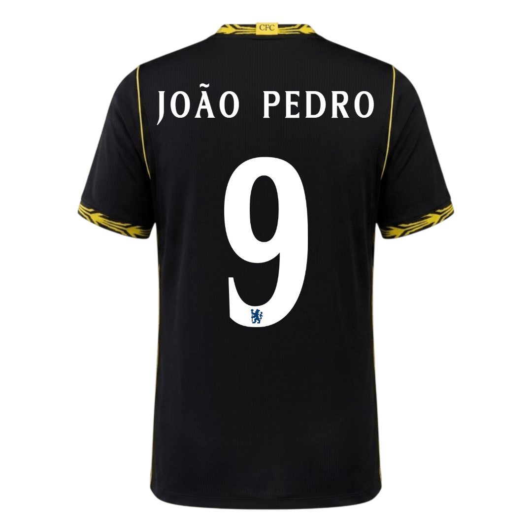 Chelsea Tröja JOÃO PEDRO #9 2026/27 Borta Svart - UCL