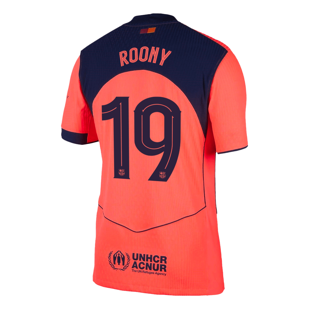 Barcelona Tröja ROONY #19 2025/26 Tredje Orange - UCL-12
