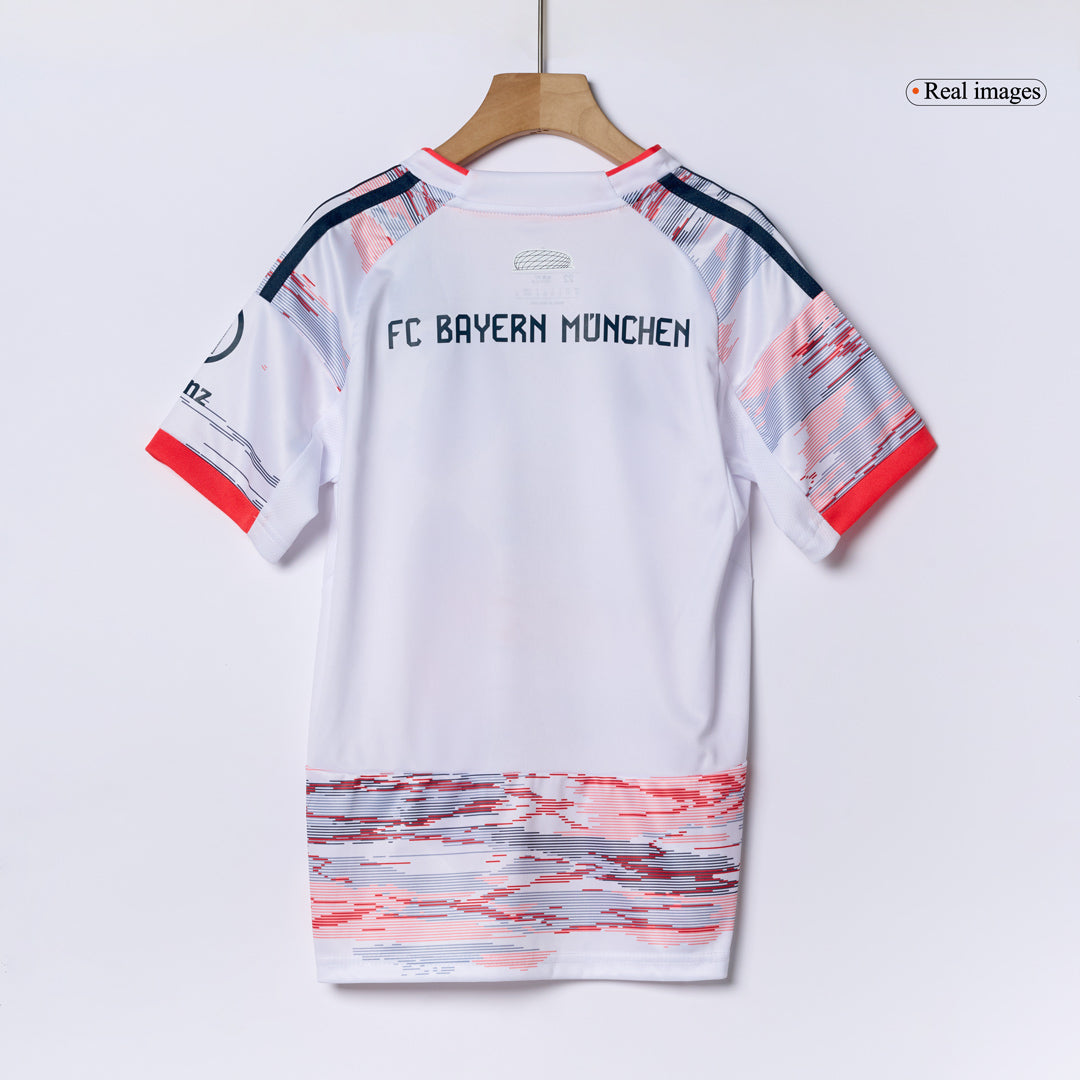 Bayern Munich Tröja 2025/26 Borta Vit Barn