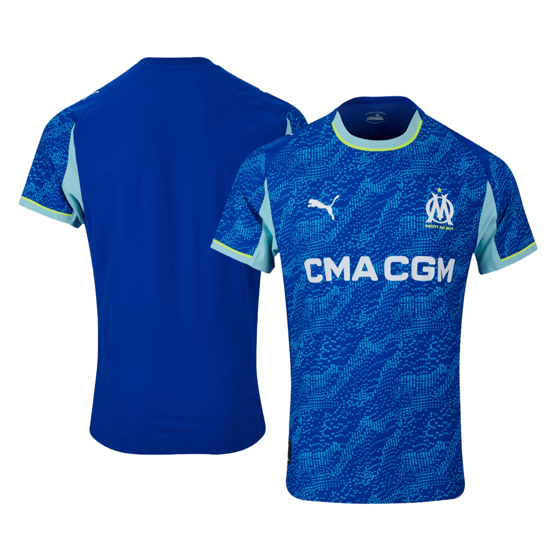 Marseille Tröja 2025/26 Tredje Autentisk Blå-9