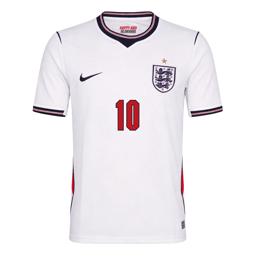 England Tröja BELLINGHAM #10 2026 Hemma Vit-2
