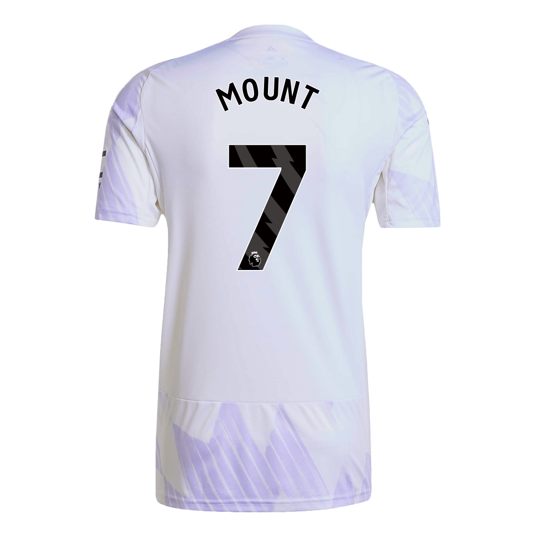Manchester United Tröja MOUNT #7 2025/26 Borta Vit-10
