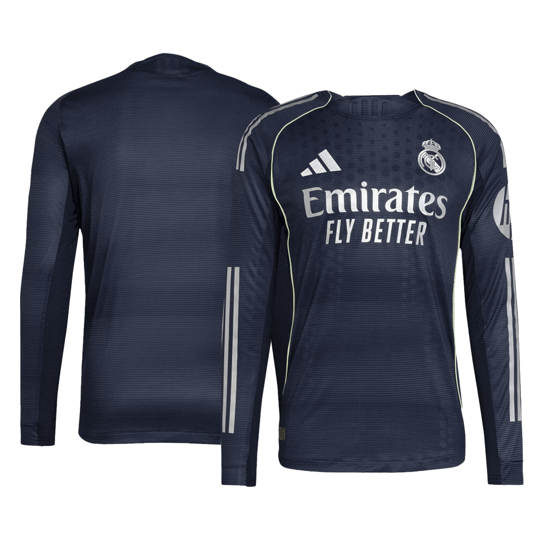Real Madrid Tröja 2025/26 Borta Autentisk Mörkblå